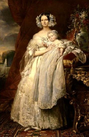 Franz Xaver Winterhalter Portrait of Helena of Mecklemburg Germany oil painting art